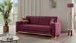 Диван Агра триместни бордо - изглед 1