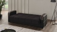Диван Малатия триместни черен - изглед 4