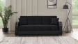 Диван Малатия триместни черен - изглед 2