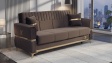 Диван Верино триместни кафяв - изглед 1