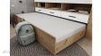 Двуетажно легло Франк с включени матраци Бонел 90/200 дъб артисан с бял гланц - изглед 7