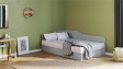 Легло 120/190 Скай с включен матрак Бонел 120/190 нардо сив - изглед 1 - МебелМаг Легло 120/190 Скай с включен матрак Бонел 120/190 нардо сив - изглед 1