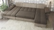 П-образен диван Савона с посока кафяв със светло кафяво - изглед 3 - МебелМаг П-образен диван Савона с посока кафяв със светло кафяво - изглед 3