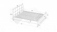 Тапицирана спалня 160/200 Анаса с включен матрак Sleep Nuvia 160/200 червен - изглед 3