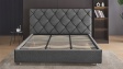 Тапицирана спалня 180/200 Фиора с включен матрак Sleep Nuvia 180/200 графит - изглед 2