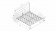 Тапицирана спалня 180/200 Велиса с включен матрак Sleep Nuvia 180/200 зелен - изглед 4