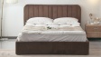 Тапицирана спалня 160/200 Виона с включен матрак Sleep Nuvia 160/200 кафяв - изглед 2