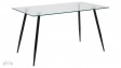 Трапезна маса Уилма неразтегателни стъкло с черно - изглед 1