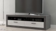 ТВ шкаф Требия сиво с бял гланц - изглед 1
