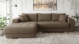 Ъглов диван Бомбай с посока кафяв - изглед 2
