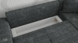 Ъглов диван Фабио с посока графит - изглед 3