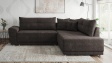 Ъглов диван Фабио с посока кафяв - изглед 2