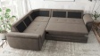 Ъглов диван Моника с посока кафяв - изглед 3
