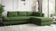 Ъглов диван Монтело с посока зелен - изглед 1