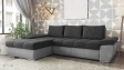 Ъглов диван Савона с посока графит със сиво - изглед 1