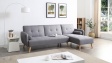 Ъглов диван Фин универсален ъгъл тъмно сив - изглед 3
