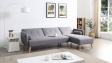 Ъглов диван Фин универсален ъгъл тъмно сив - изглед 5