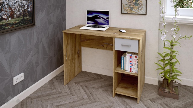 Бюро Селтик келтски дъб със светло сиво