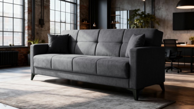 Диван Мира триместни сив