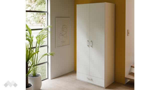 Гардероб Беатрис двукрилни бял