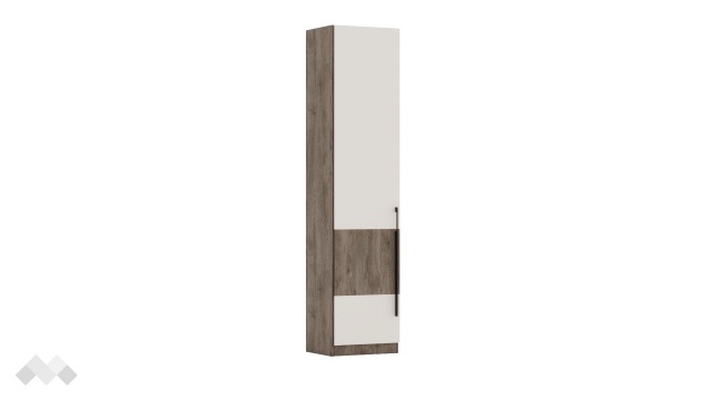 Гардероб Комо еднокрилни орех селект тъмен с кашмир