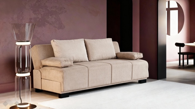 Клик-клак канапе Бостън триместни кафяв