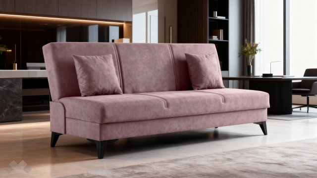 Клик-клак канапе Мерит триместни лилав