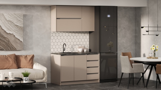 Кухня Норд А1 модулни кашмир със сиво