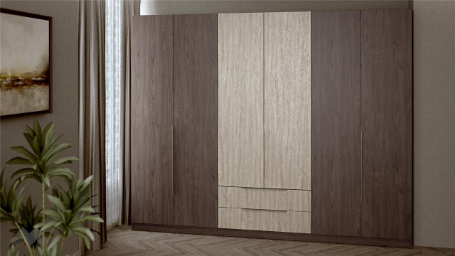 Гардероб Барса шесткрилни дъб арканзас с травертин