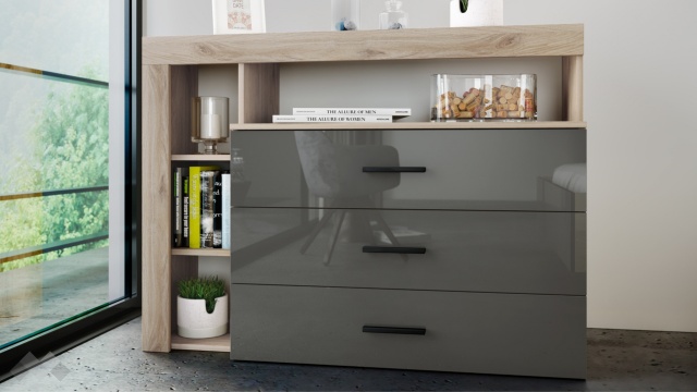 Скрин Антония кобалт гланц със сонома арвен