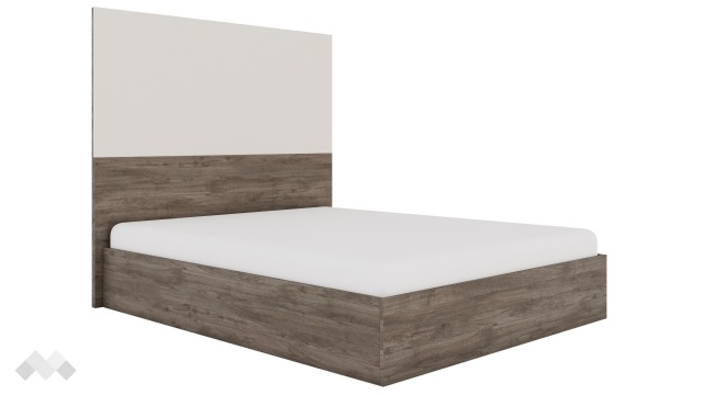 Спалня 160/200 Комо орех селект тъмен с кашмир