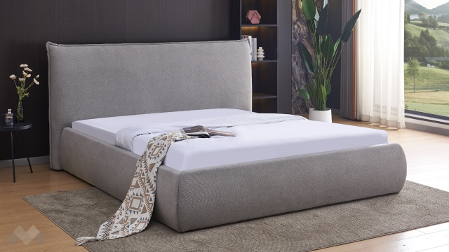 Тапицирана спалня 180/200 Оренда с включен матрак Sleep Nuvia 180/200 светло сив