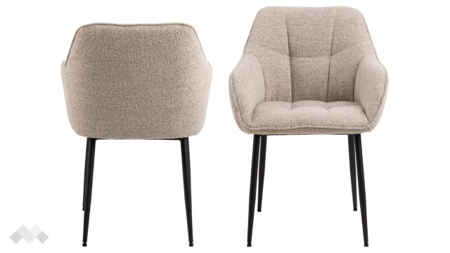 Трапезен стол Бренда бежов