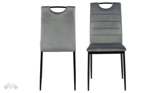 Трапезен стол Диа тъмно сив - МебелМаг Трапезен стол Диа тъмно сив