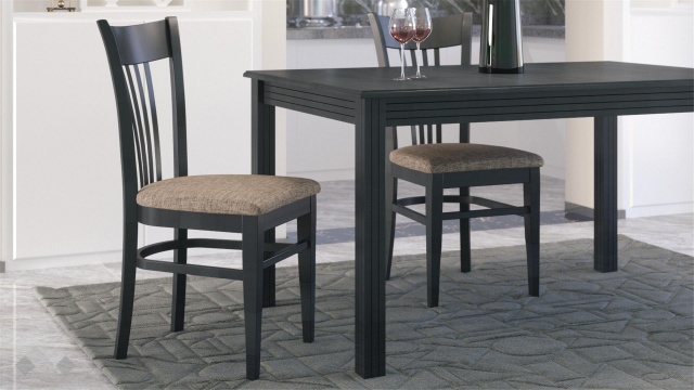 Трапезен стол Лора венге - МебелМаг Трапезен стол Лора венге