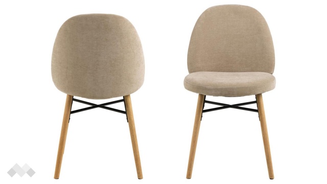 Трапезен стол София бежов - МебелМаг Трапезен стол София бежов