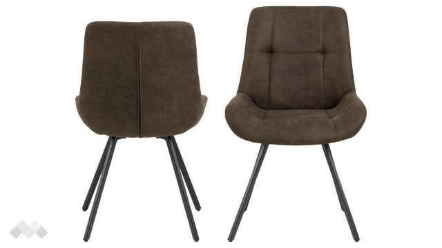 Трапезен стол Уейлър тъмно кафяв