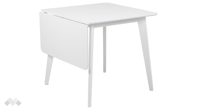 Трапезна маса Роксби разтегателни бял - МебелМаг Трапезна маса Роксби разтегателни бял