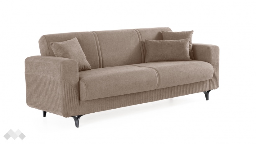 Диван Атон триместни кафяв - изглед 2