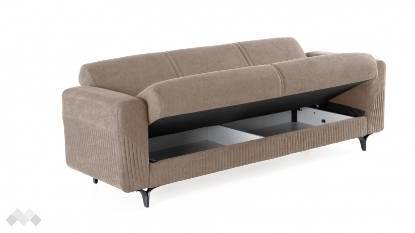 Диван Атон триместни кафяв - изглед 4