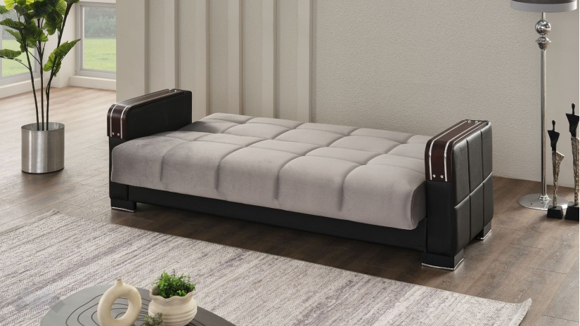 Диван Малатия триместни сив - изглед 4