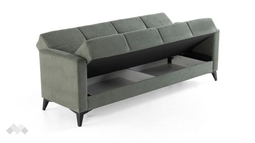 Диван Мира триместни зелен - изглед 3