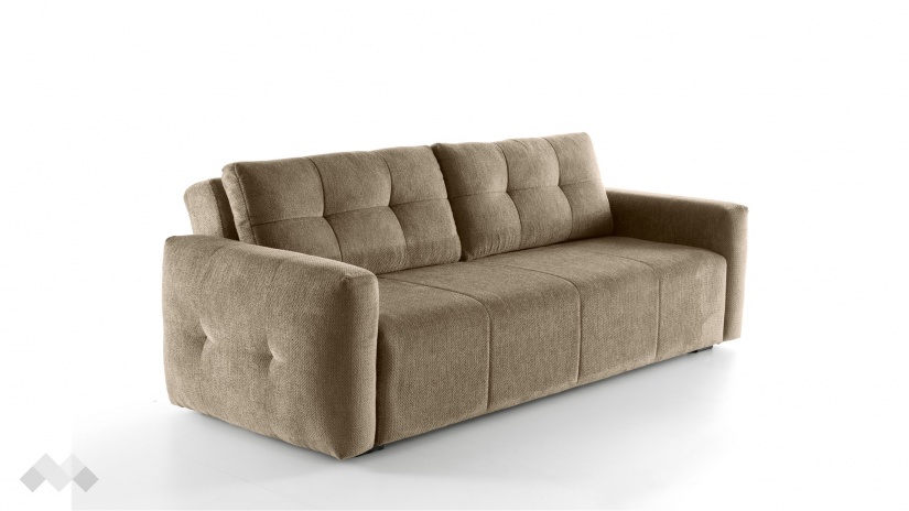 Диван Бахама триместни кафяв - изглед 3