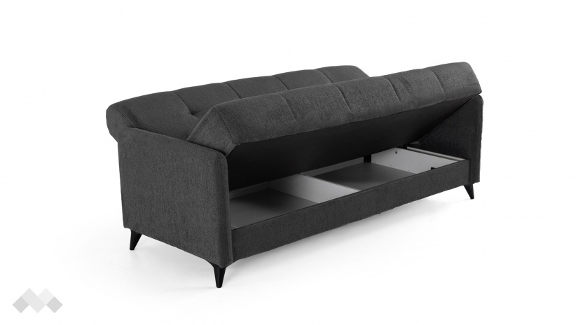Диван Басел Покет триместни графит - изглед 4