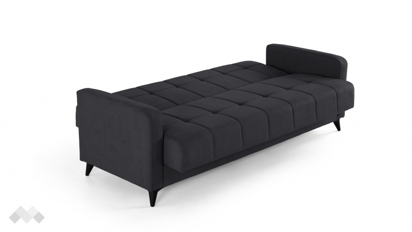 Диван Ламина триместни графит - изглед 5 - МебелМаг Диван Ламина триместни графит - изглед 5