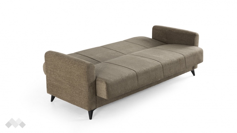 Диван Нуби триместни кафяв - изглед 5