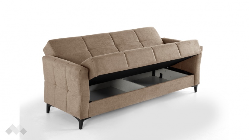 Диван Танго триместни кафяв - изглед 4