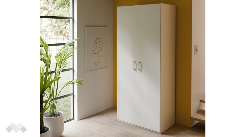 Гардероб Беатрис двукрилни бял - изглед 1