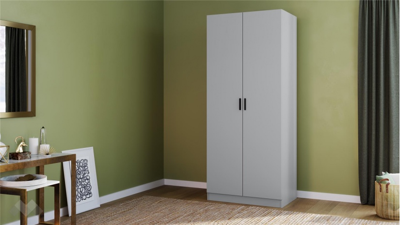 Гардероб Скай двукрилни нардо сив - изглед 1