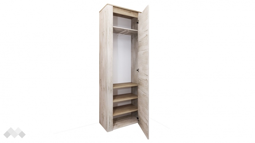 Гардероб Харисън дъб пиемона със сонома арвен - изглед 2